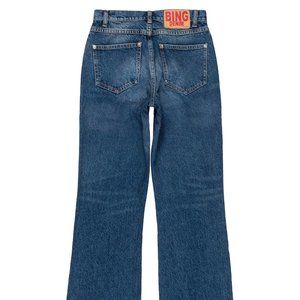 Anine Bing Mid-Rise Straight-Leg Jeans w/ Tags
